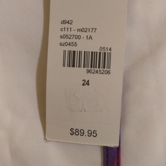 Lane Bryant size 24 white dress (with other colors) - Picture 3 of 4